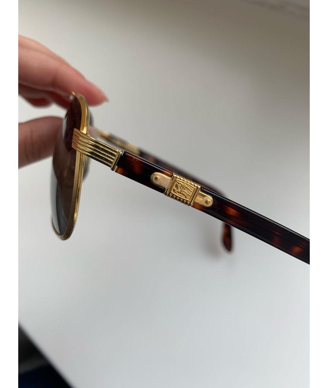 BURBERRY Коричневые пластиковые солнцезащитные очки, фото 3