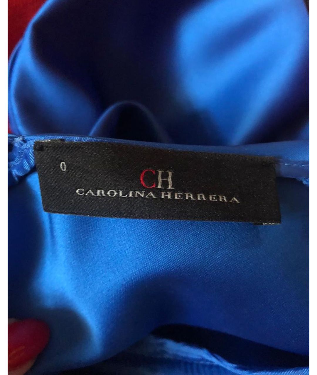 CAROLINA HERRERA Синее вечернее платье, фото 3