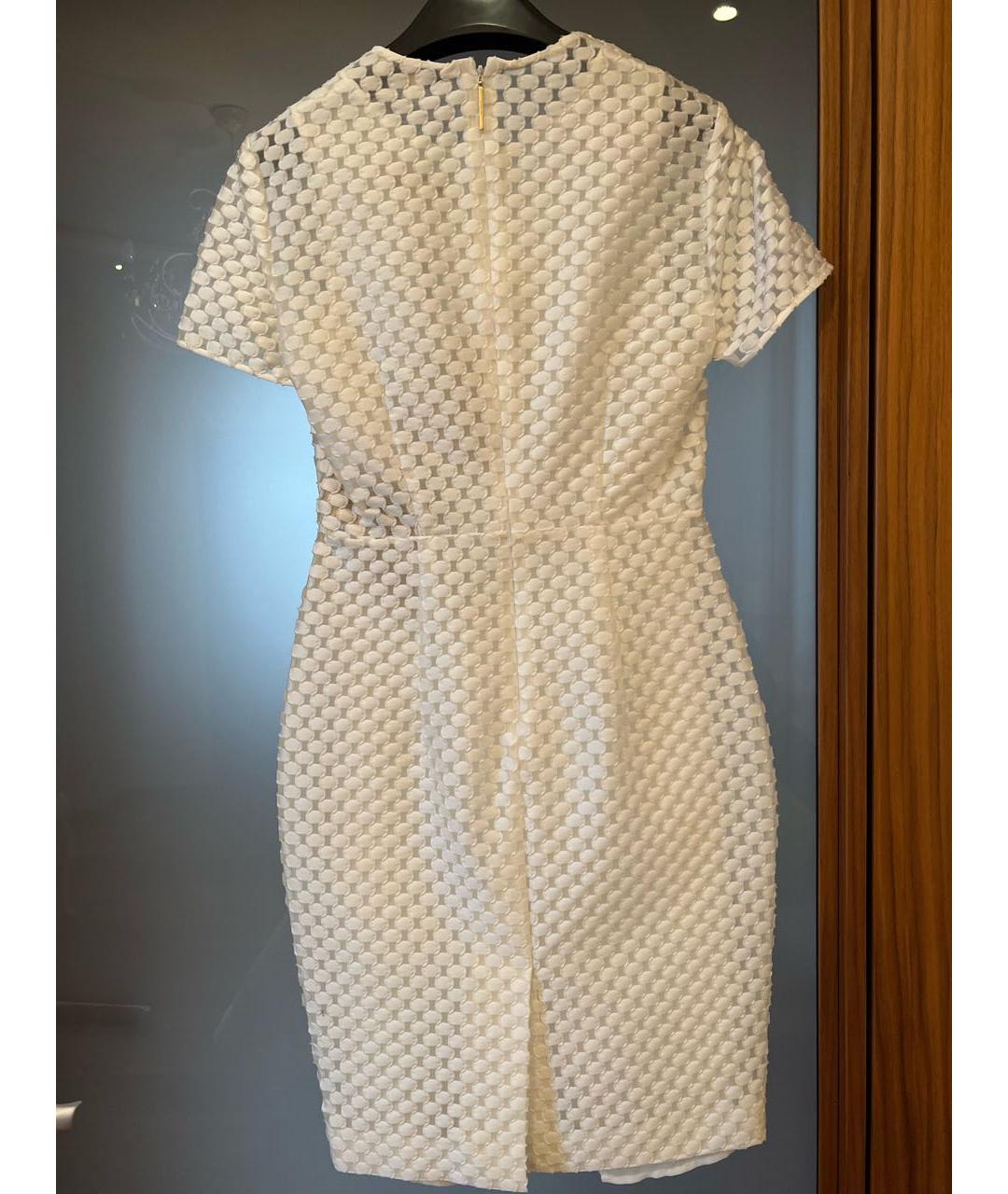 BURBERRY Белое полиэстеровое коктейльное платье, фото 2