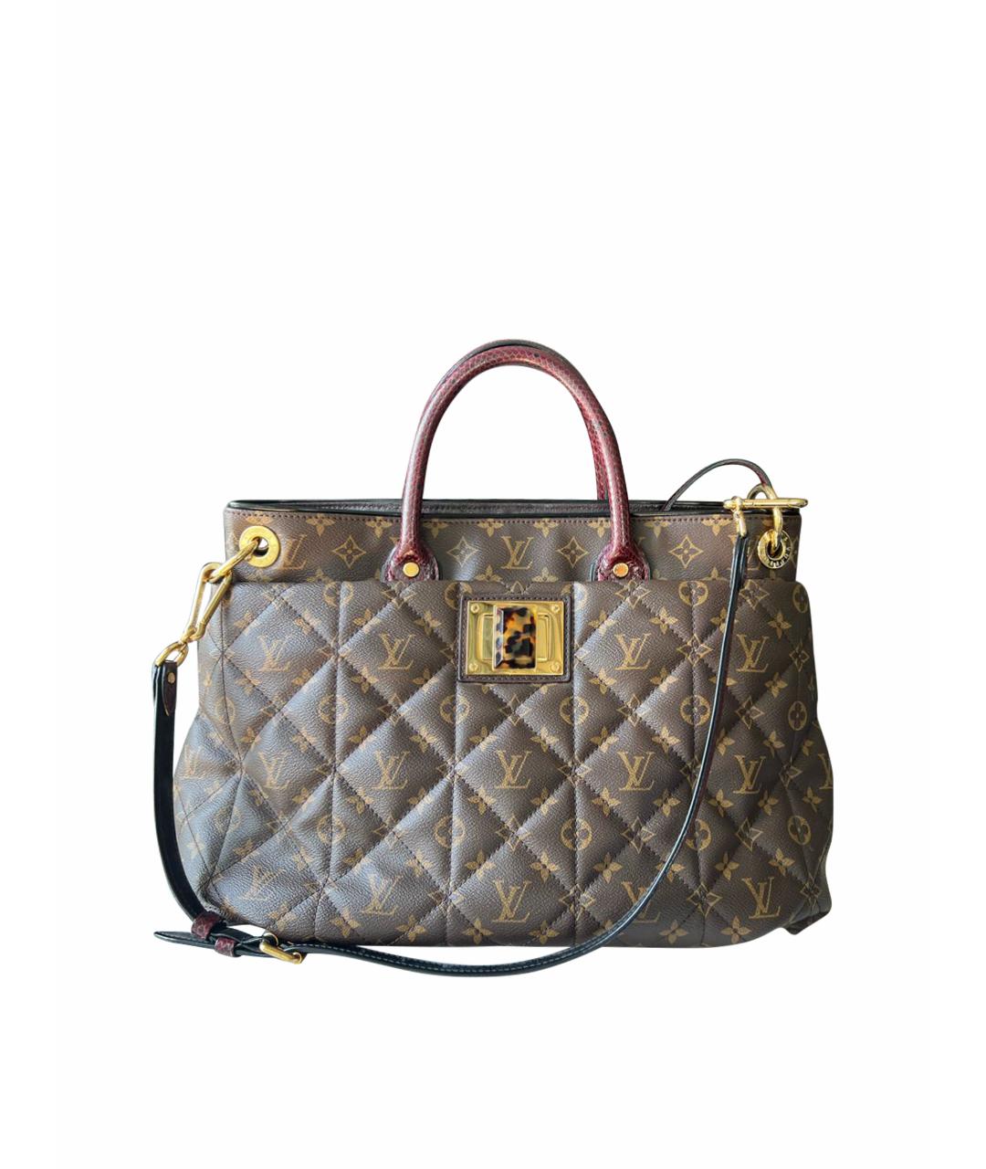 LOUIS VUITTON PRE-OWNED Коричневая кожаная сумка тоут, фото 1