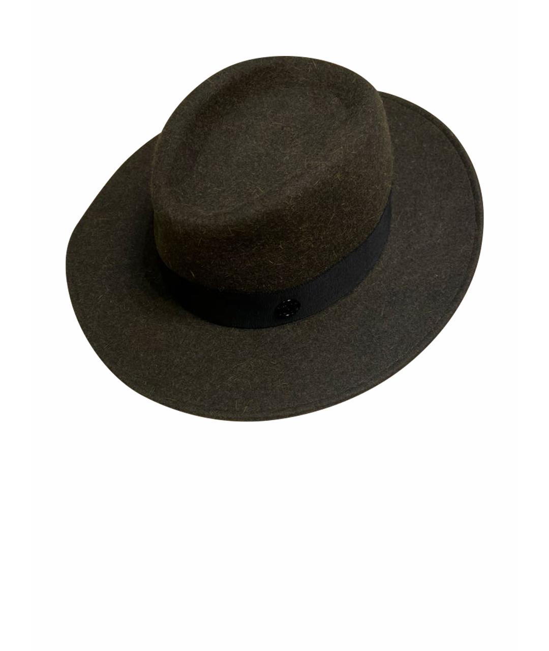 MAISON MICHEL Зеленая кашемировая шляпа, фото 1