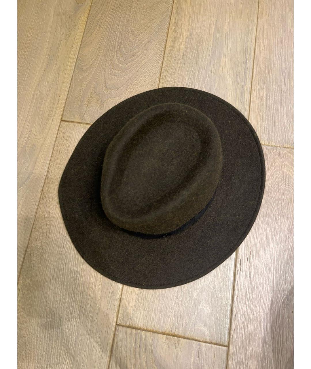 MAISON MICHEL Зеленая кашемировая шляпа, фото 3