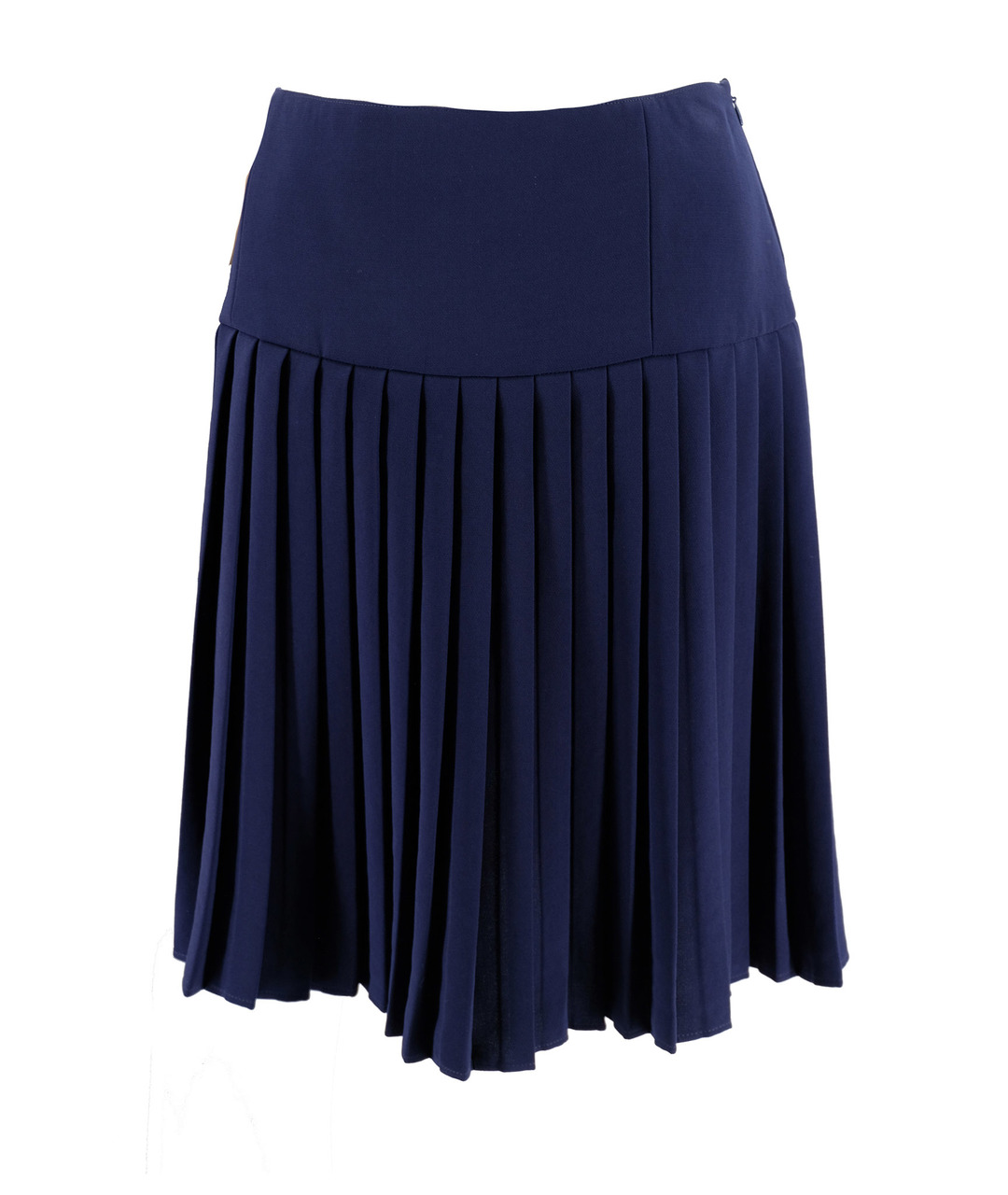 MAX MARA Синяя шерстяная юбка мини, фото 1