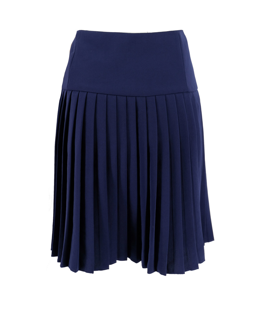 MAX MARA Синяя шерстяная юбка мини, фото 2