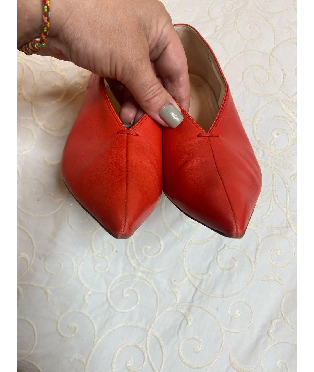 CELINE PRE-OWNED Красные кожаные туфли, фото 3