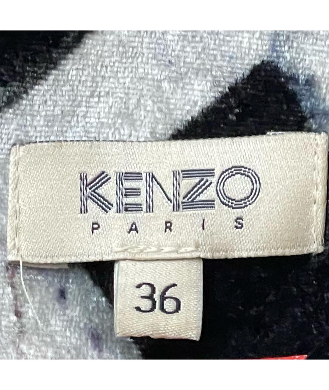 KENZO Черное полиэстеровое вечернее платье, фото 3