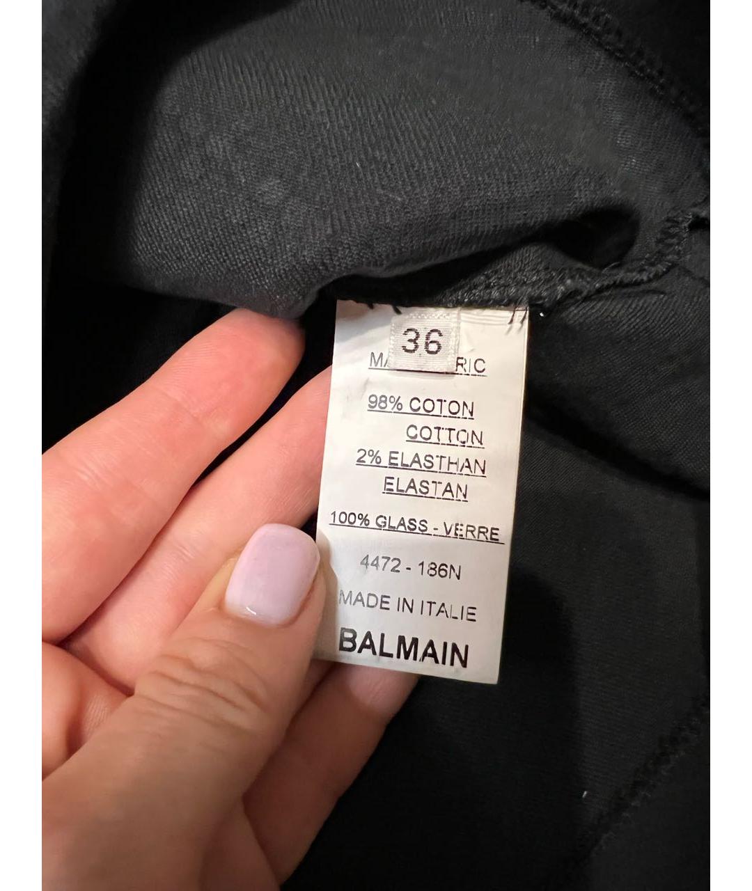 BALMAIN Золотая юбка мини, фото 4