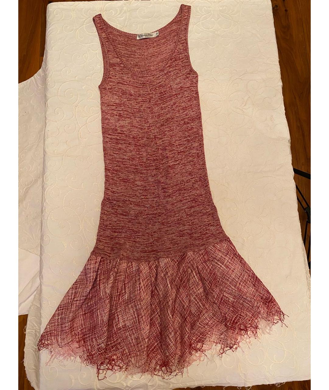 CHRISTIAN DIOR PRE-OWNED Вискозное коктейльное платье, фото 8