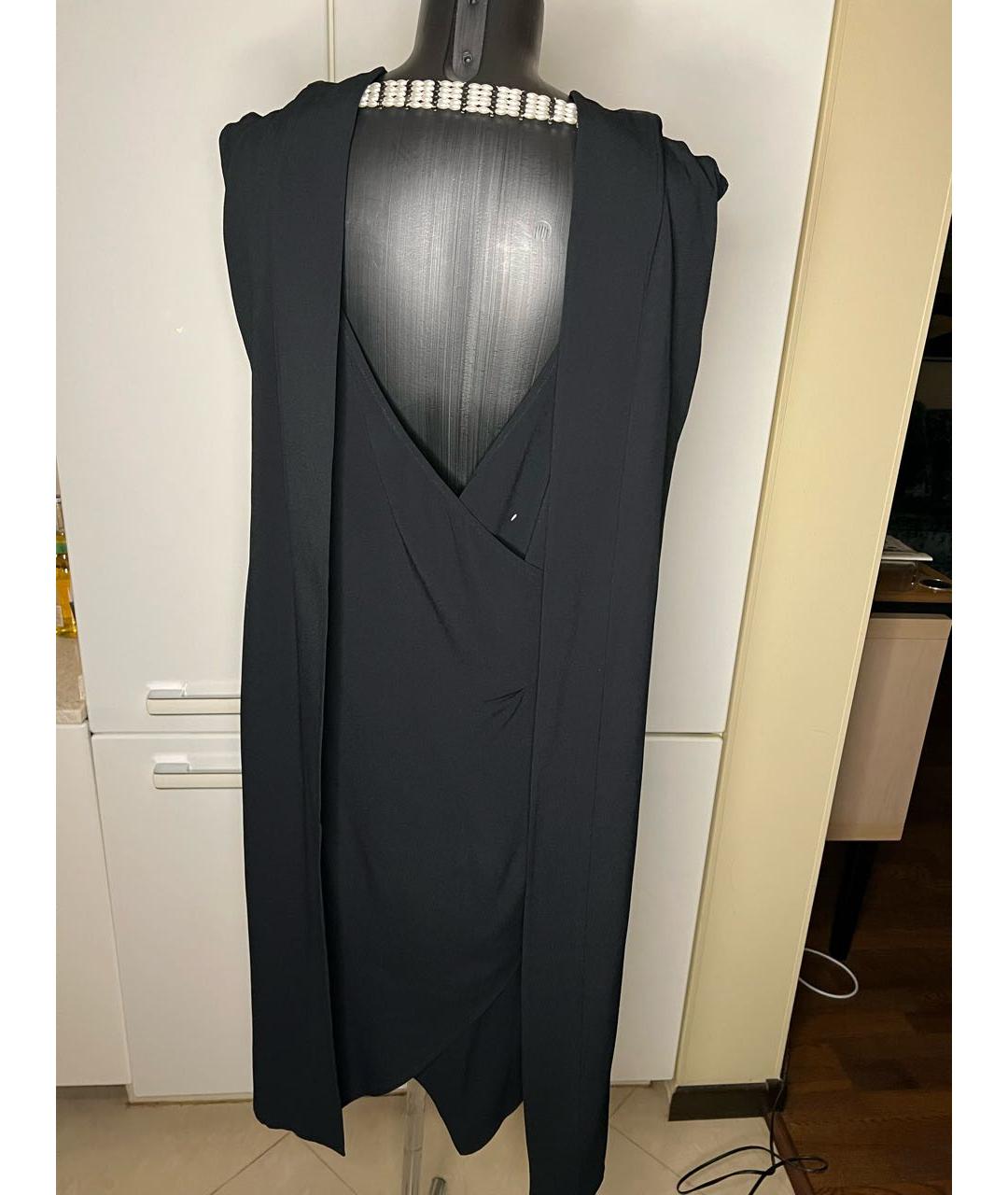 MAISON MARGIELA Черное ацетатное вечернее платье, фото 2