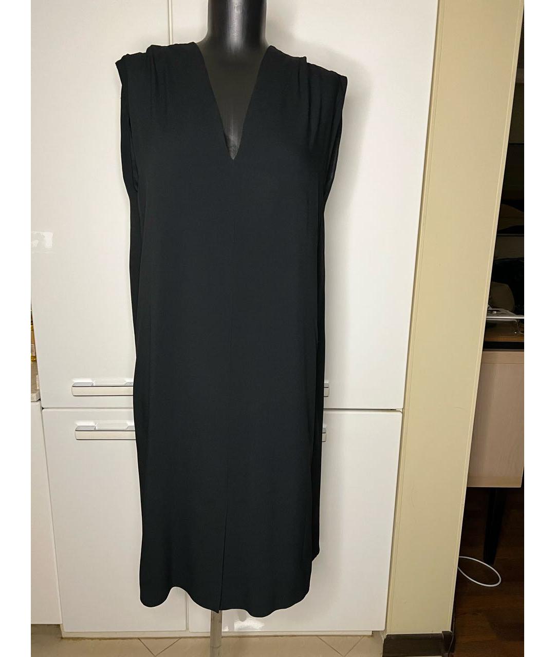 MAISON MARGIELA Черное ацетатное вечернее платье, фото 8