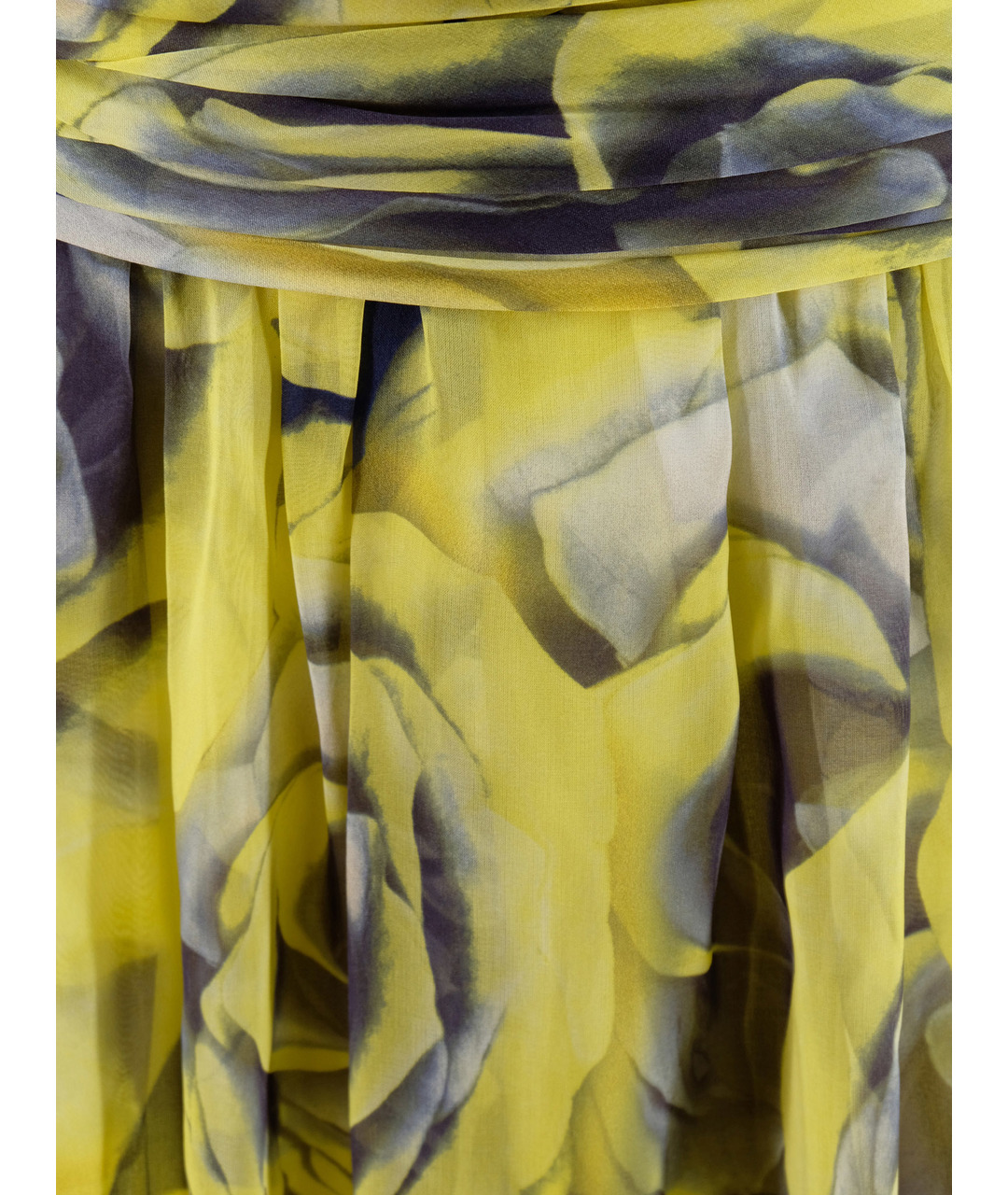 ZUHAIR MURAD Желтое шифоновое повседневное платье, фото 4