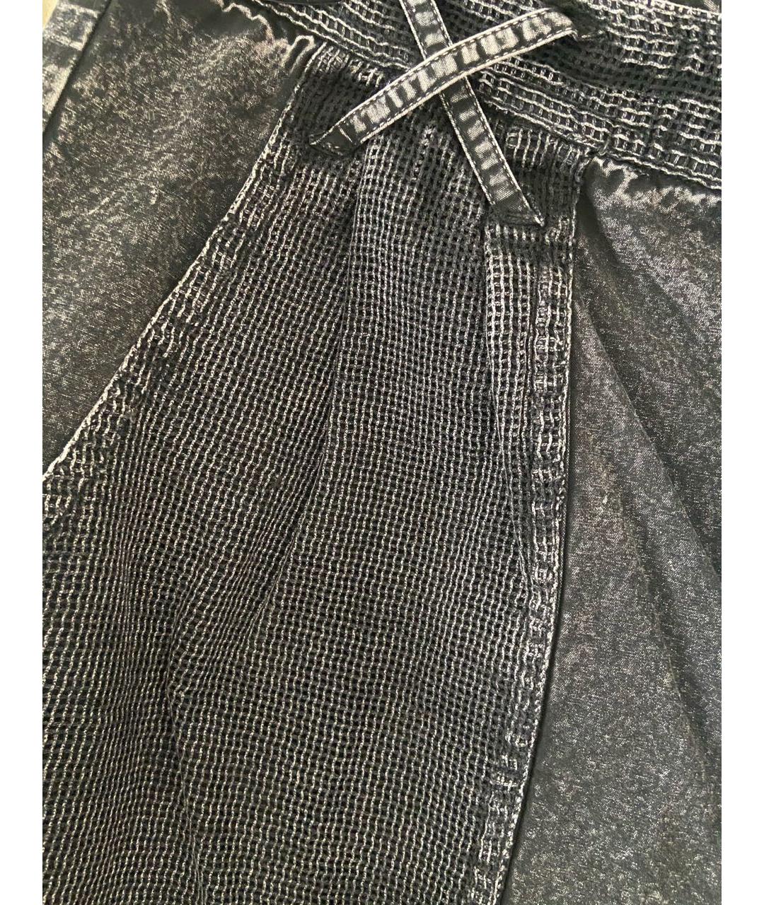 ISABEL MARANT Антрацитовые хлопковые прямые джинсы, фото 4
