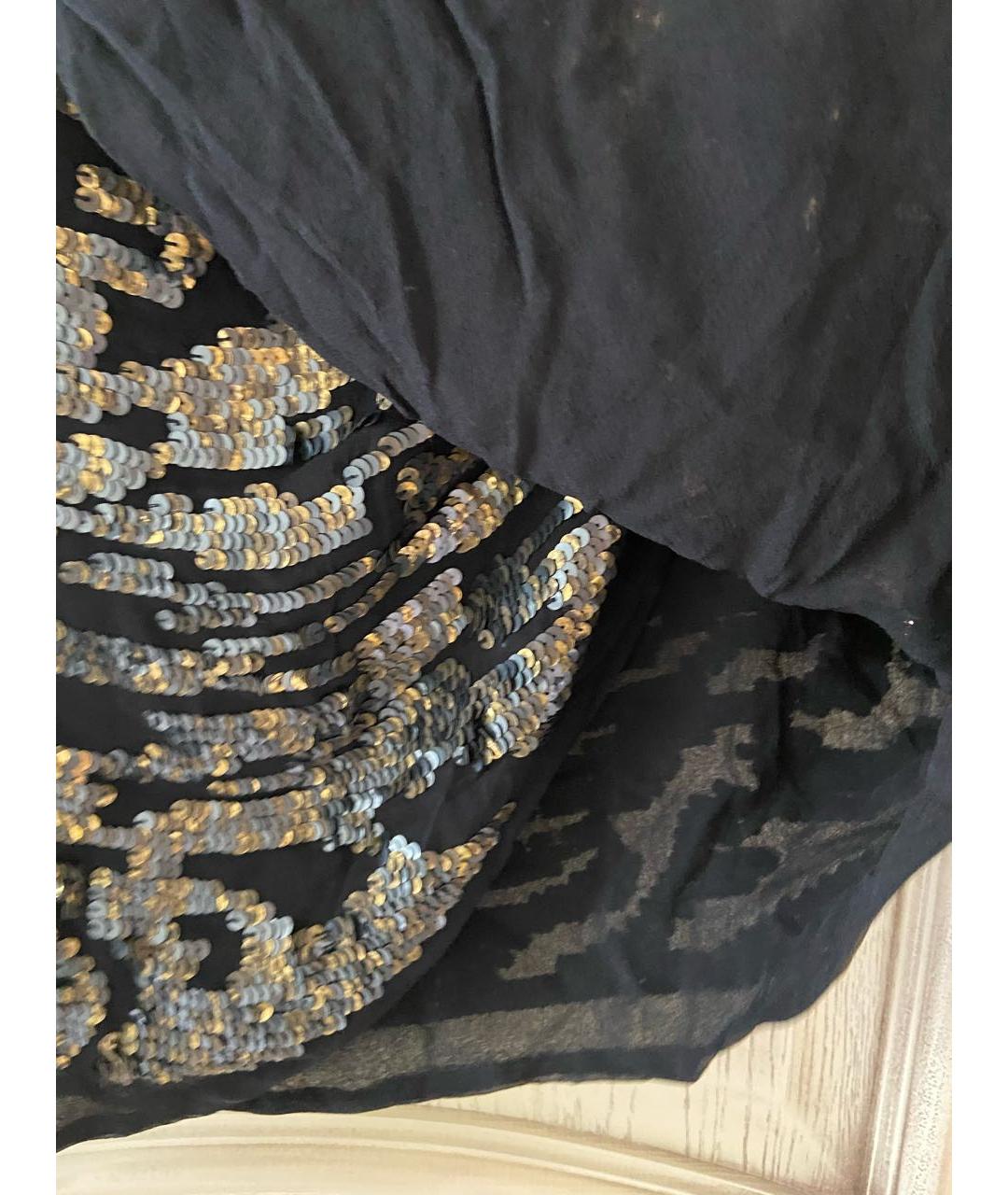 ISABEL MARANT Черная шелковая юбка мини, фото 6