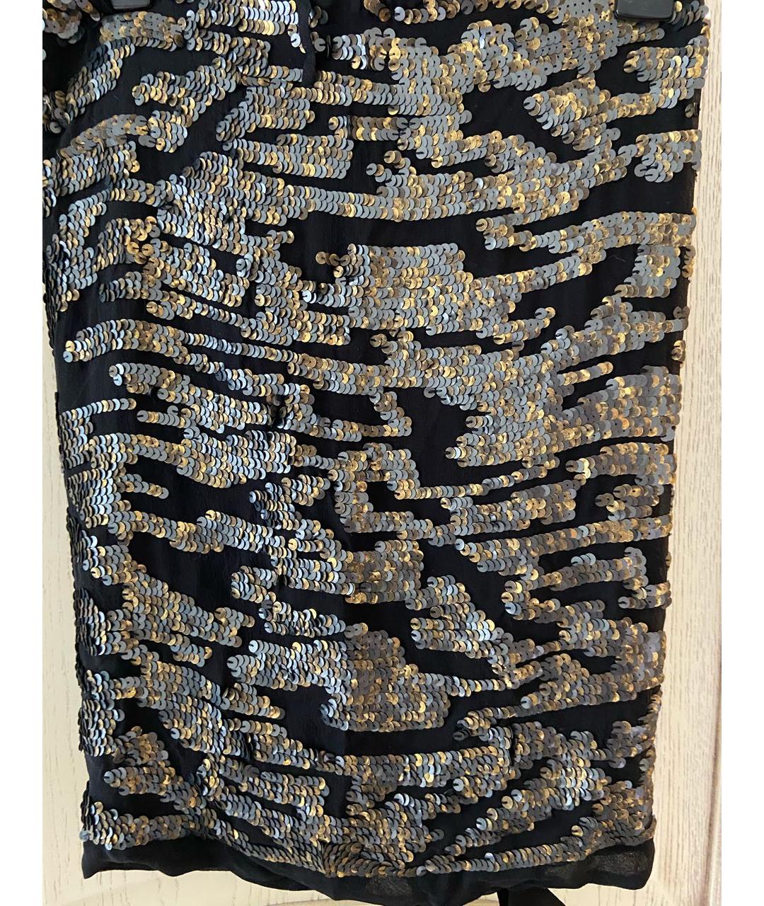 ISABEL MARANT Черная шелковая юбка мини, фото 2