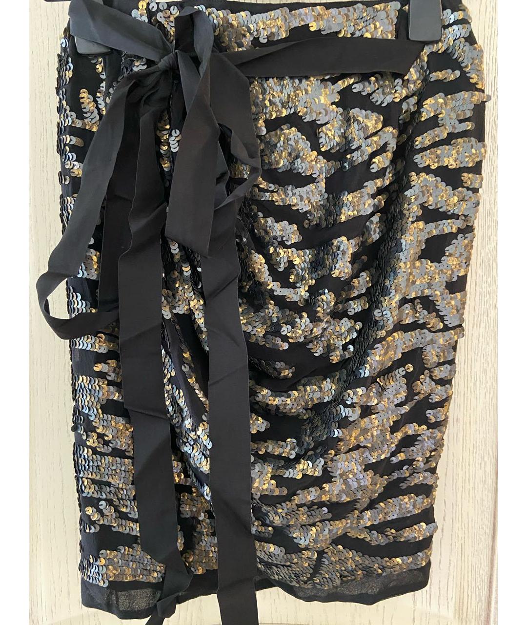 ISABEL MARANT Черная шелковая юбка мини, фото 8