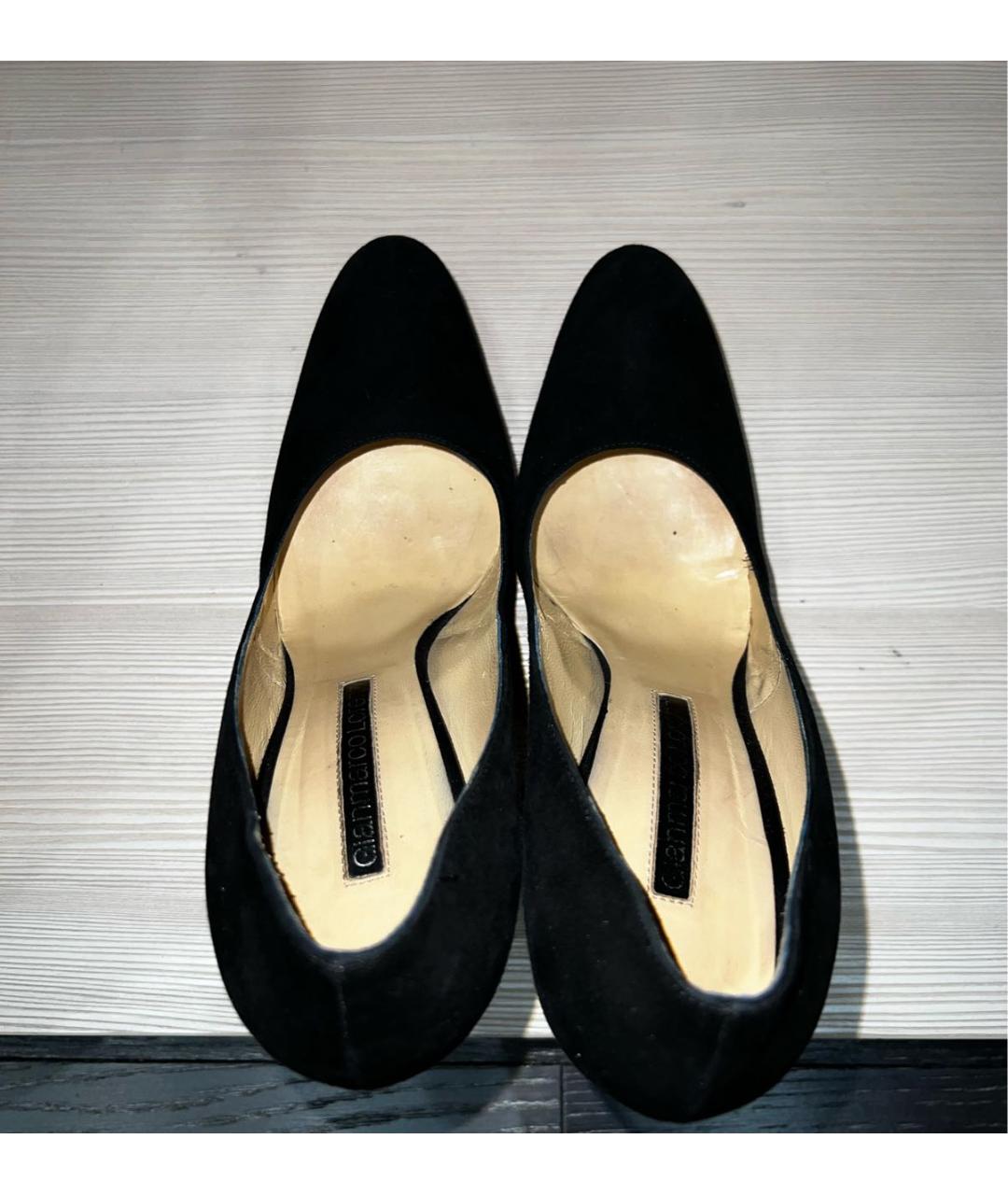GIAN MARCO LORENZI Черные замшевые туфли, фото 3