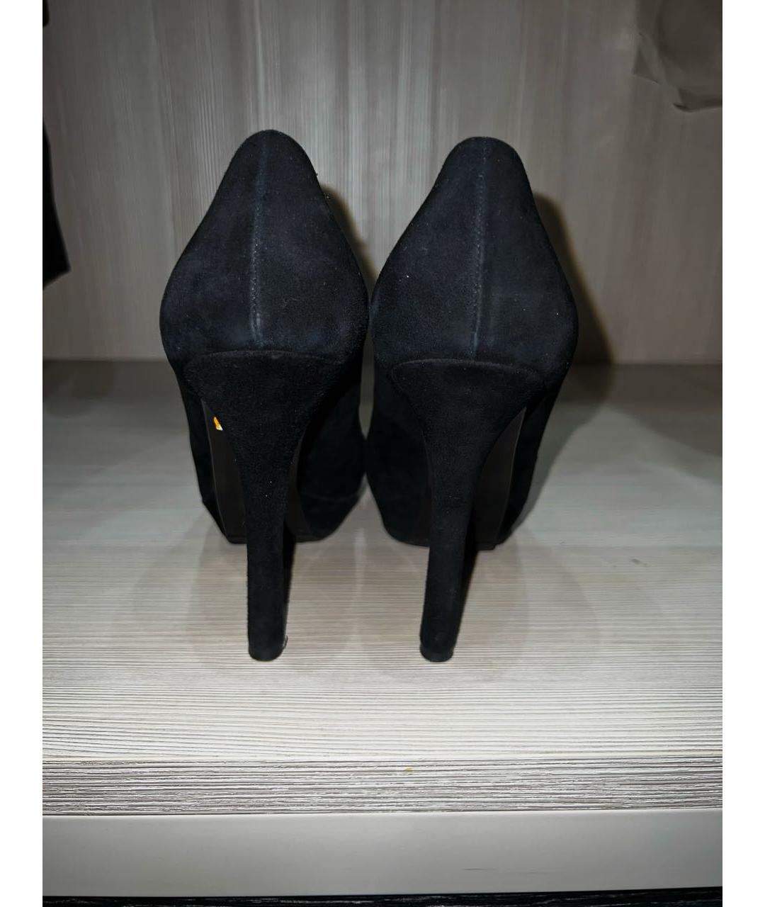 GIAN MARCO LORENZI Черные замшевые туфли, фото 4