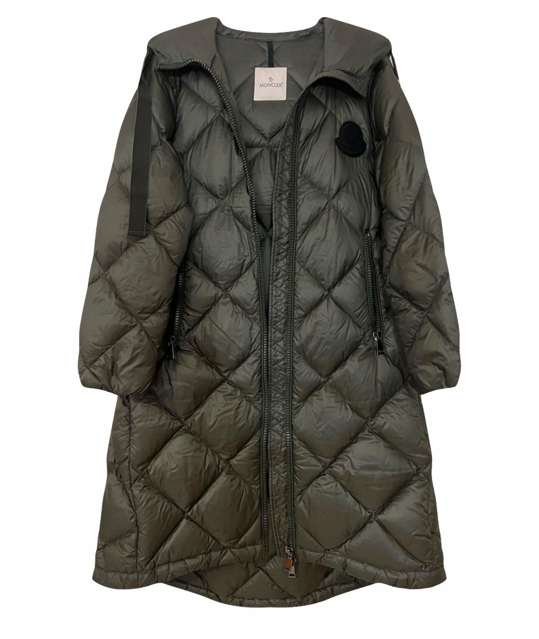 MONCLER Хаки пуховик, фото 1