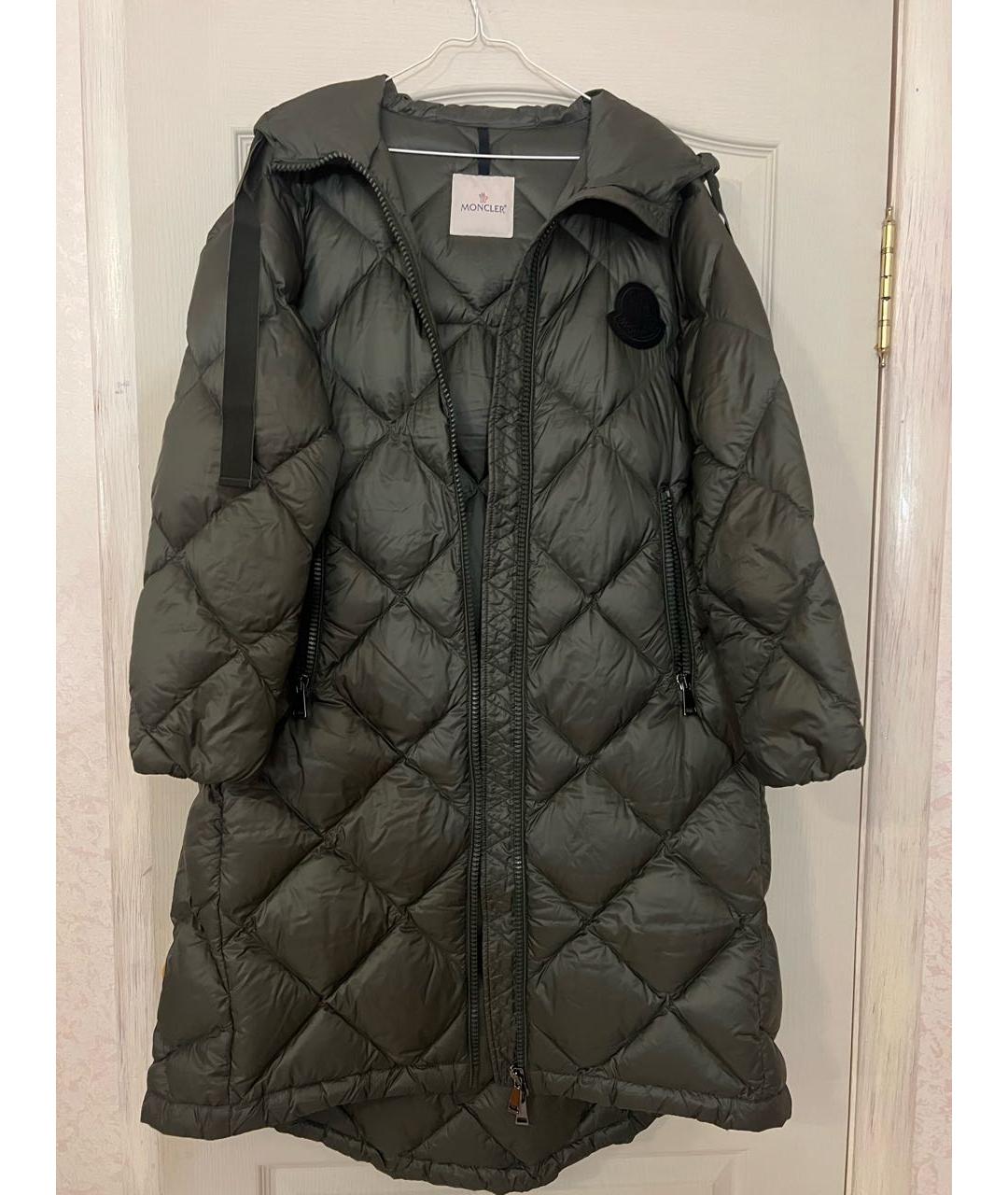 MONCLER Хаки пуховик, фото 9