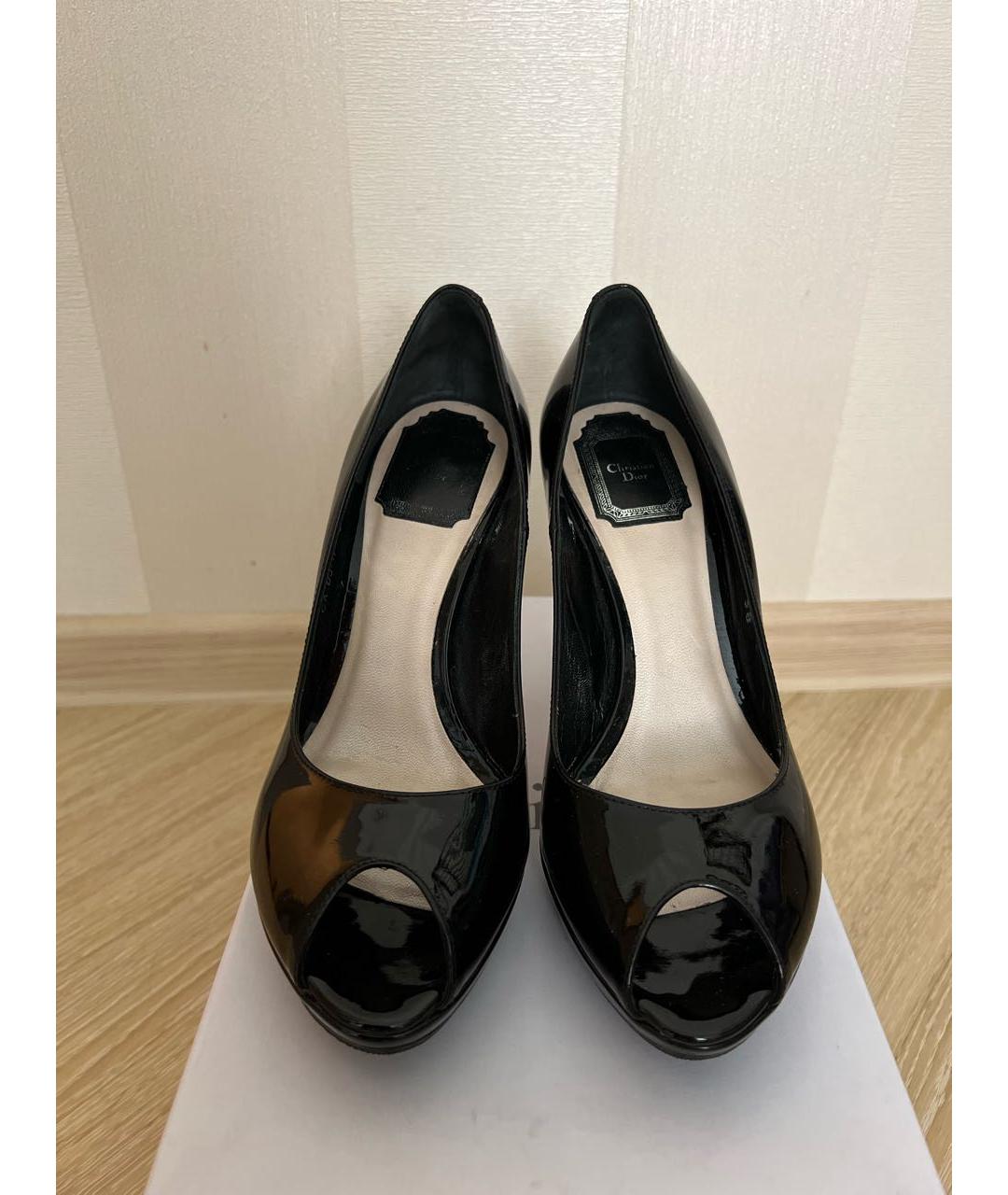 CHRISTIAN DIOR PRE-OWNED Черные туфли из лакированной кожи, фото 2