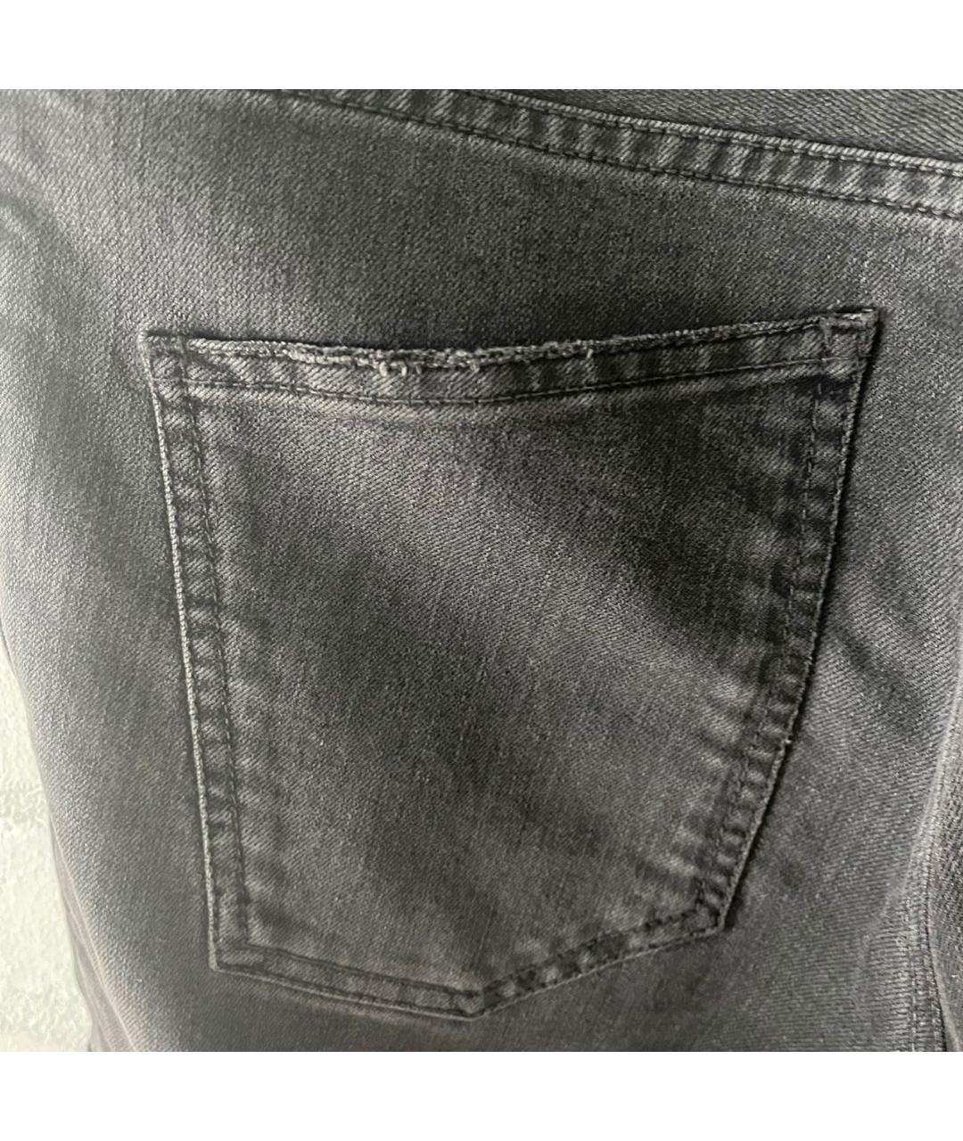 DOLCE&GABBANA Антрацитовые хлопко-эластановые джинсы скинни, фото 3