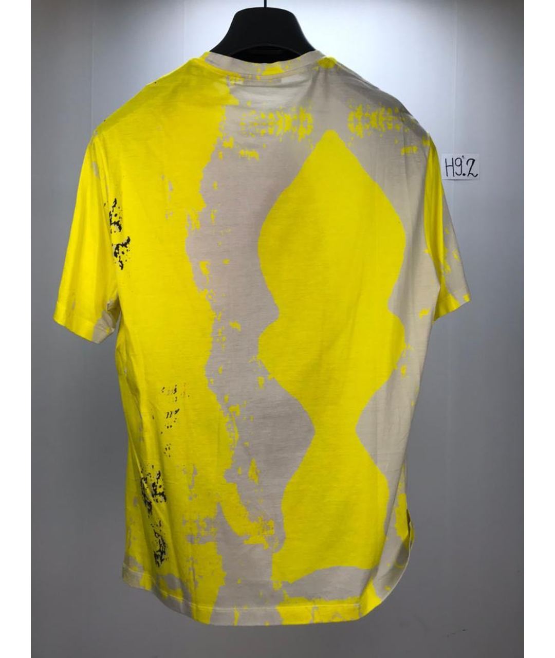VERSACE Желтая хлопковая футболка, фото 2