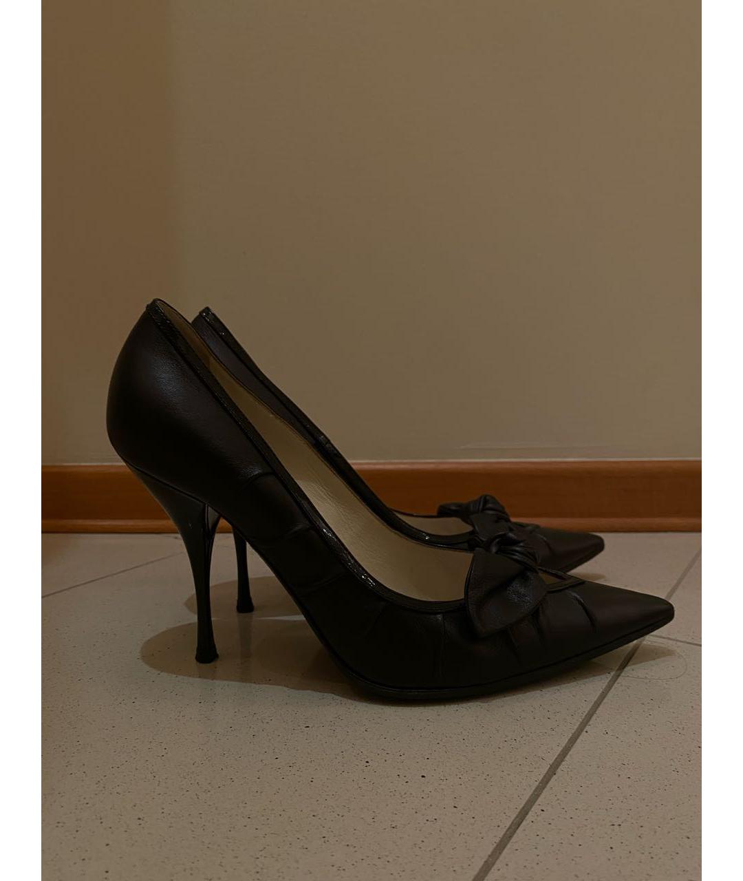 CASADEI Черные кожаные туфли, фото 7