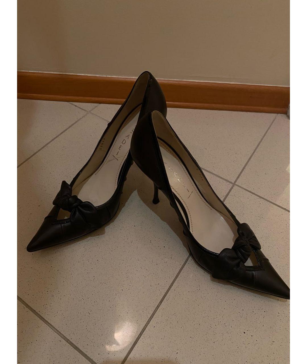 CASADEI Черные кожаные туфли, фото 4