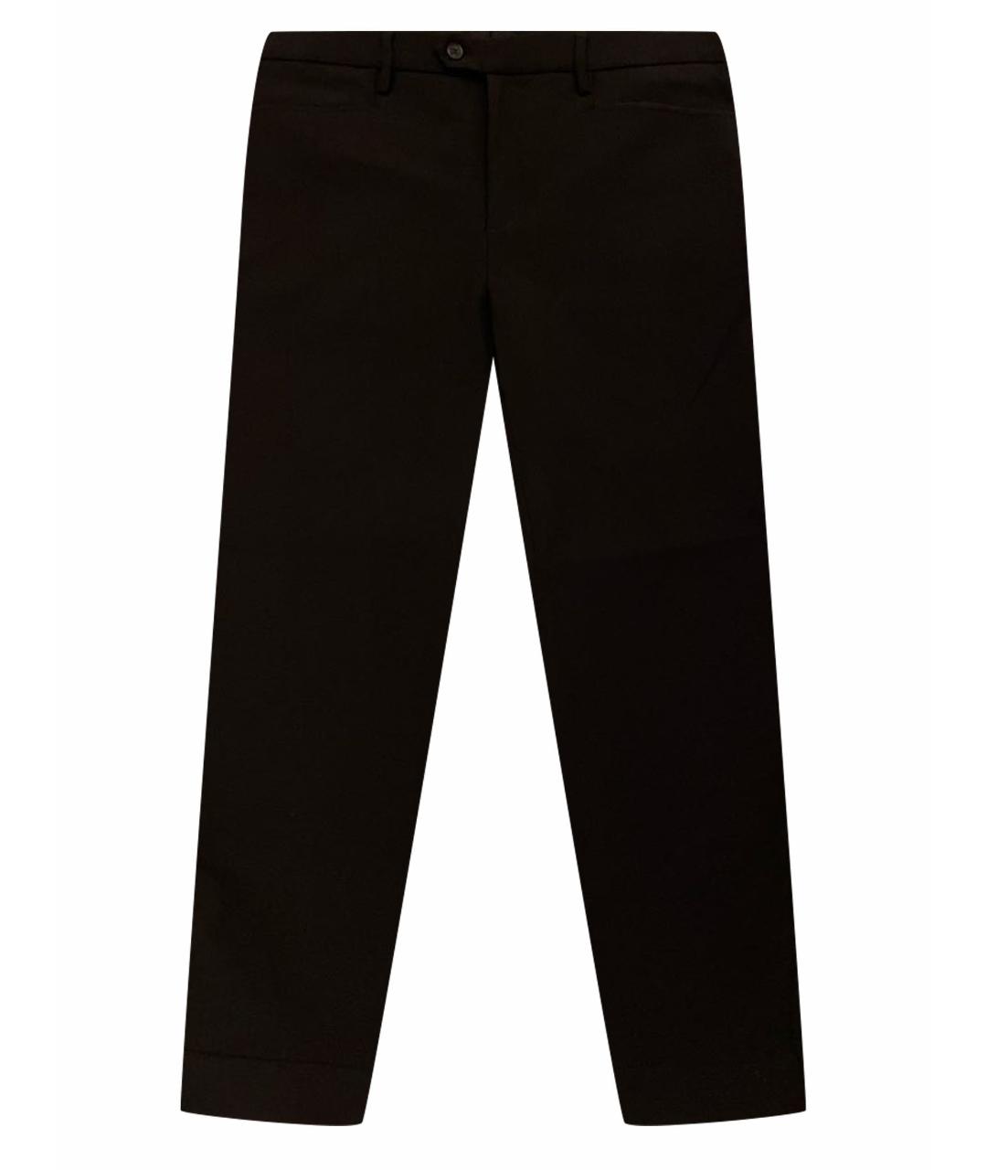 NEIL BARRETT Черные полиамидовые классические брюки, фото 1