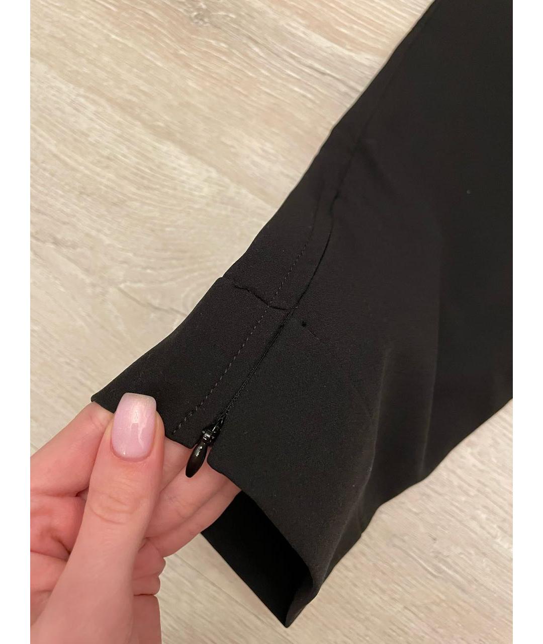NEIL BARRETT Черные полиамидовые классические брюки, фото 5