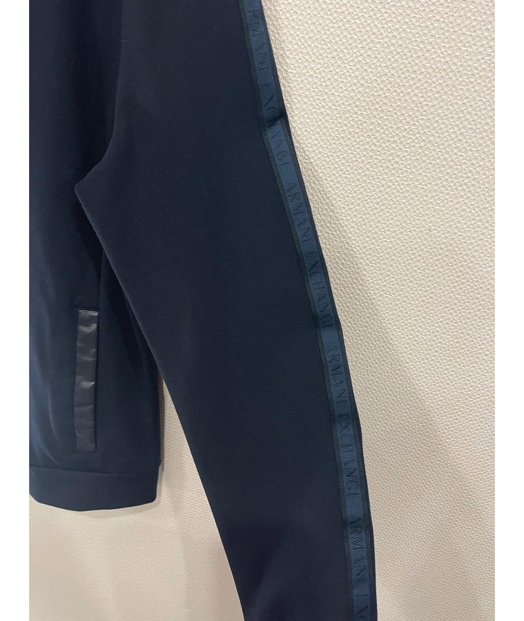 ARMANI EXCHANGE Темно-синяя вискозная куртка, фото 3