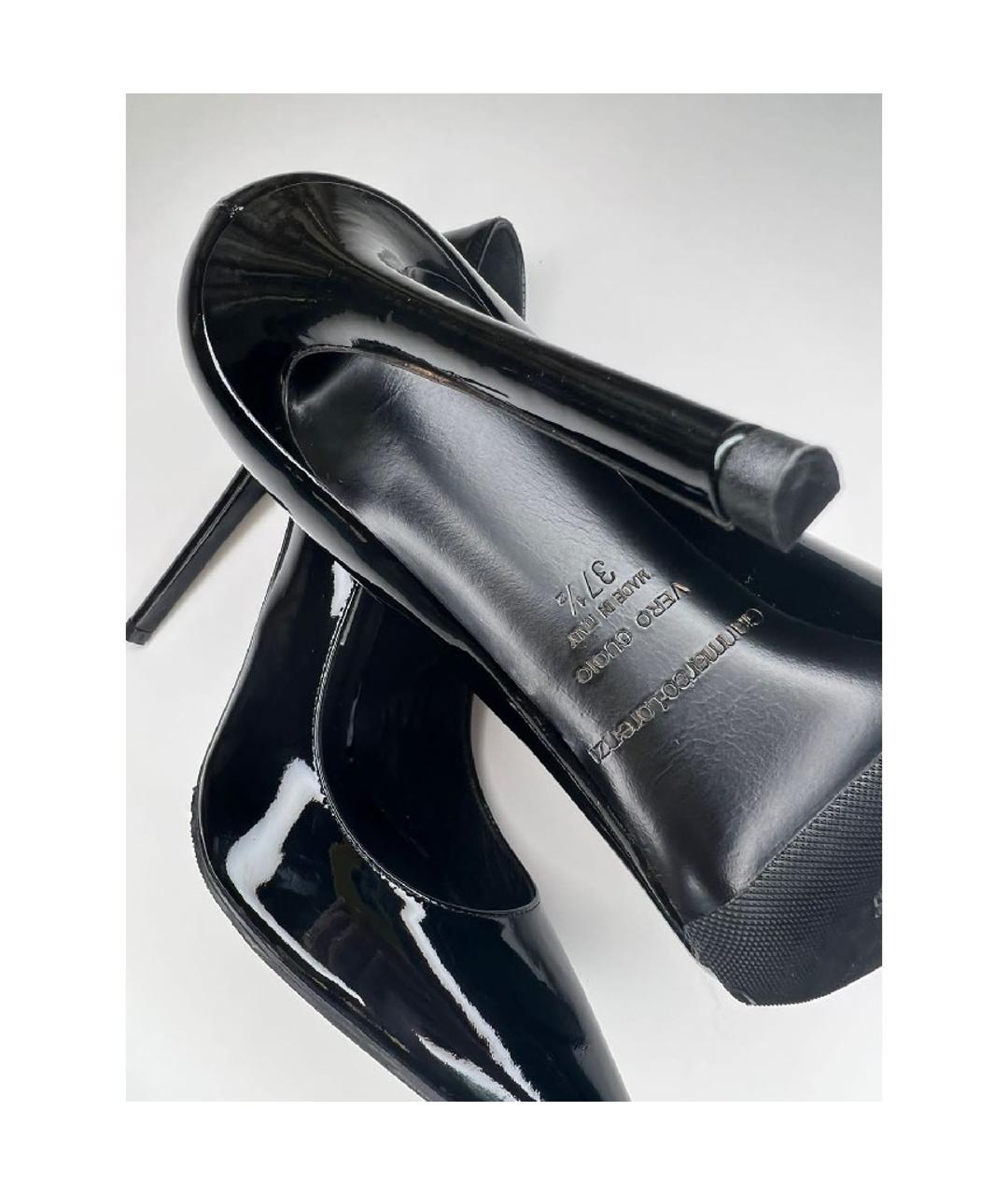 GIAN MARCO LORENZI Черные кожаные туфли, фото 5