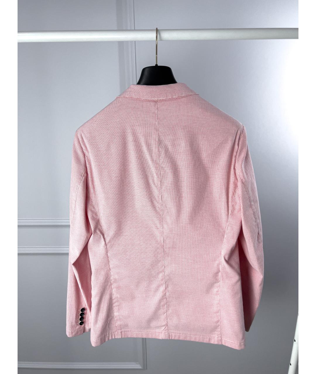 ARMANI COLLEZIONI Розовый хлопковый пиджак, фото 2