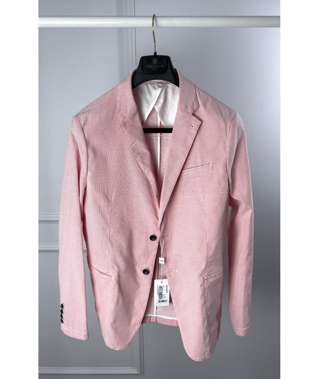 ARMANI COLLEZIONI Розовый хлопковый пиджак, фото 4