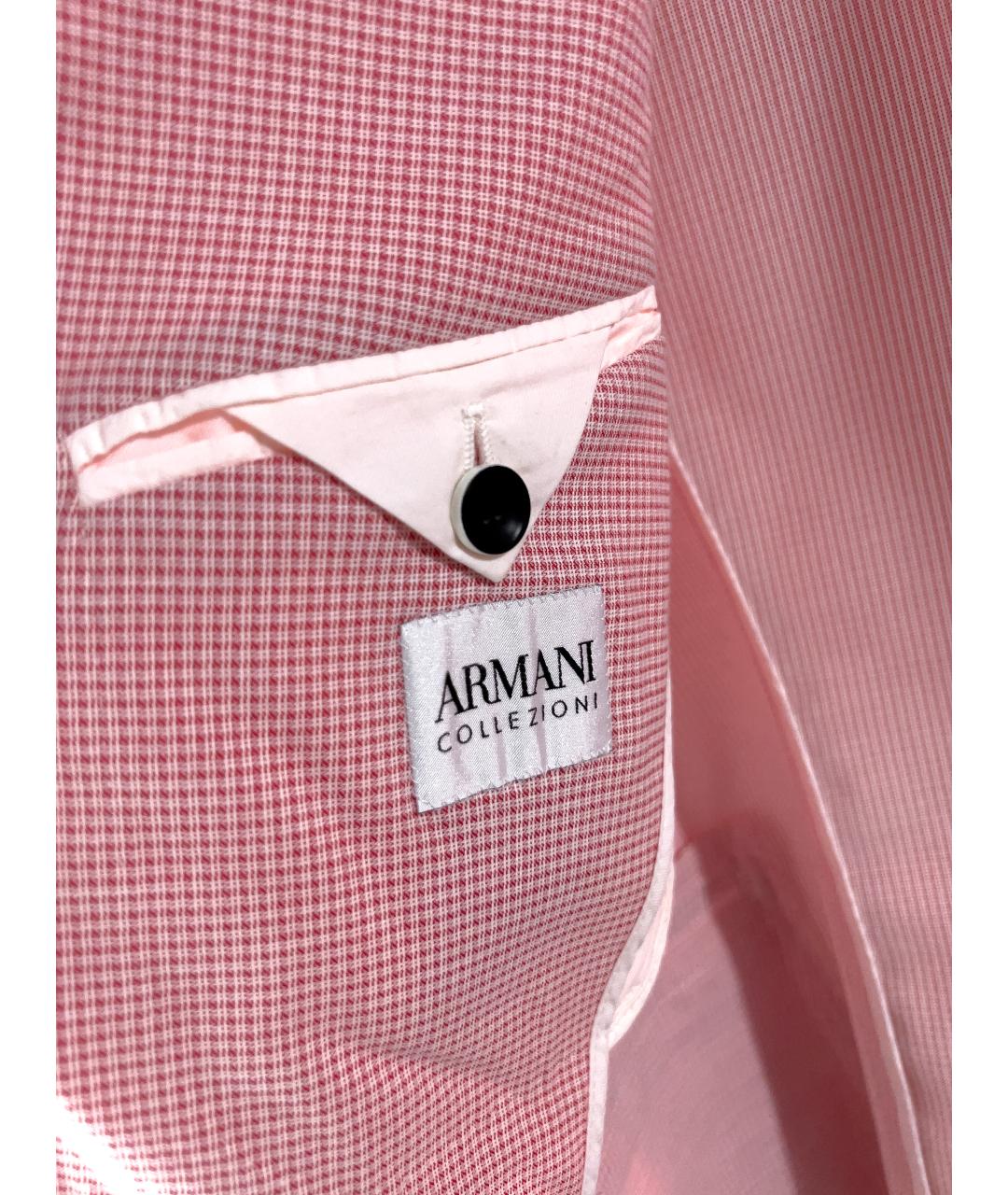 ARMANI COLLEZIONI Розовый хлопковый пиджак, фото 3