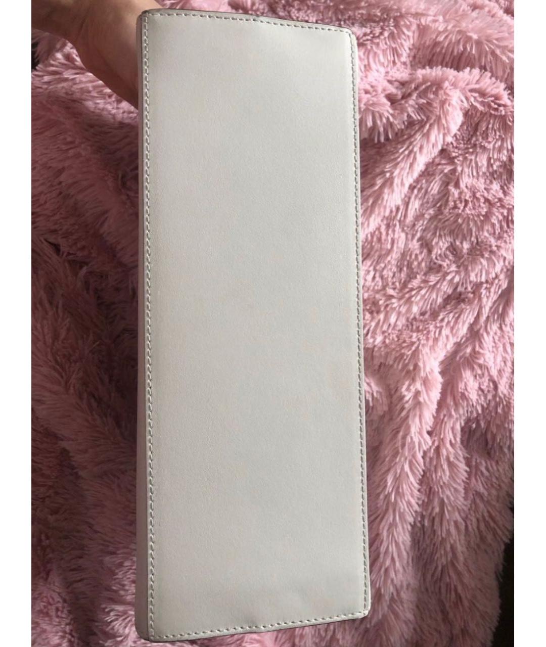 FURLA Белая кожаная сумка с короткими ручками, фото 7