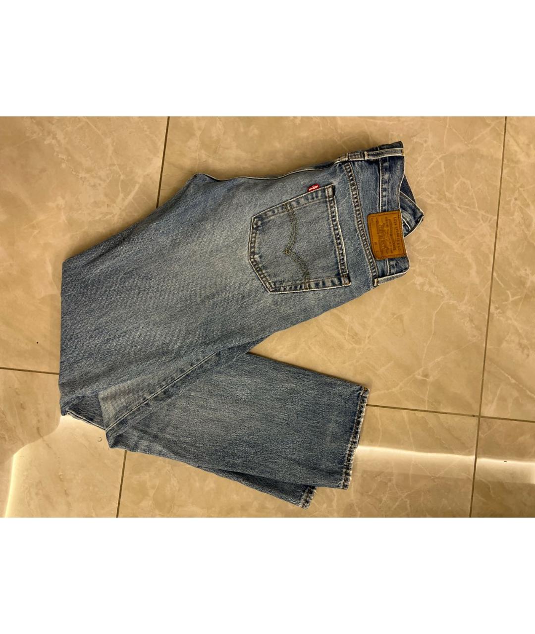 LEVI'S Голубые хлопковые джинсы скинни, фото 2