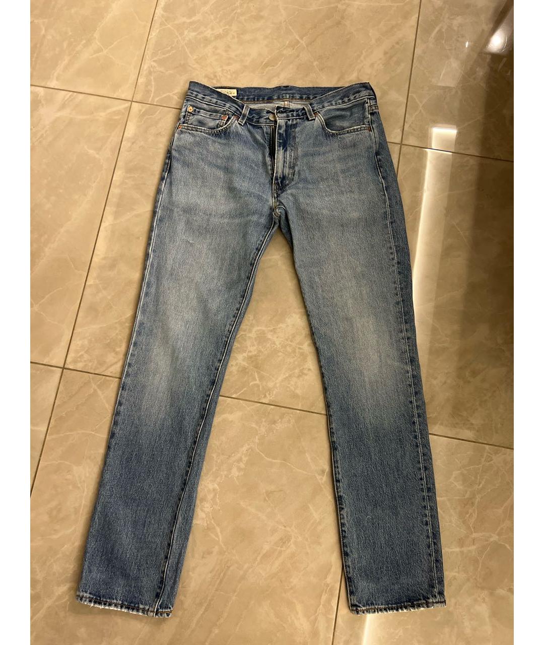 LEVI'S Голубые хлопковые джинсы скинни, фото 5