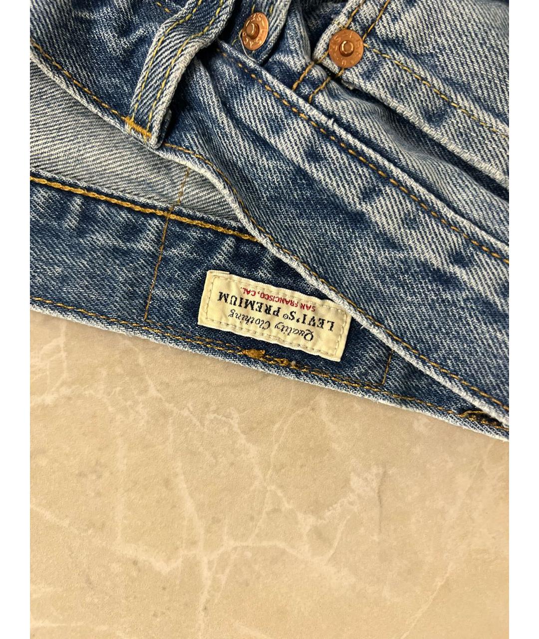 LEVI'S Голубые хлопковые джинсы скинни, фото 3