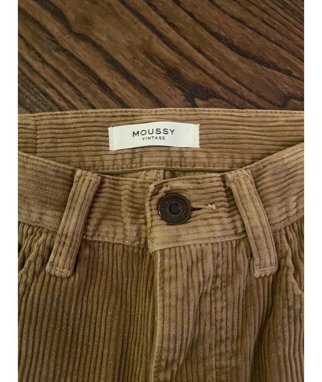 MOUSSY Коричневые брюки узкие, фото 2
