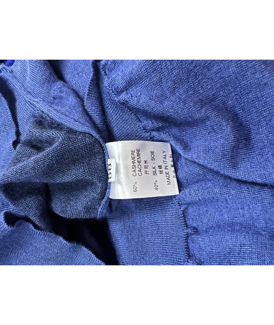ZILLI Синий кашемировый джемпер / свитер, фото 5