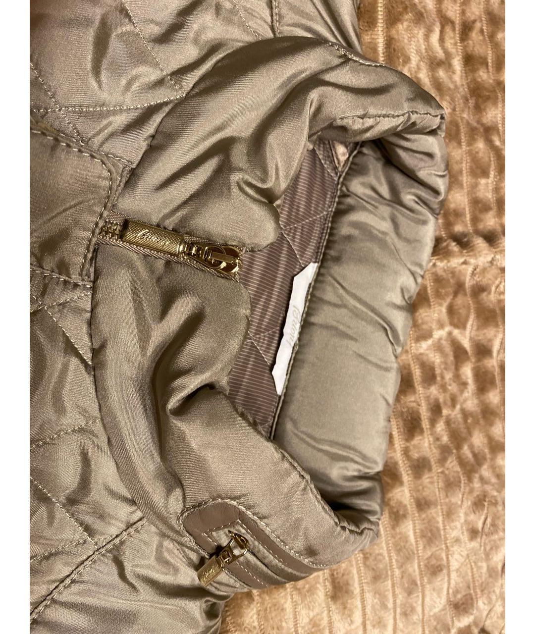 BRIONI Бежевая шелковая куртка, фото 5