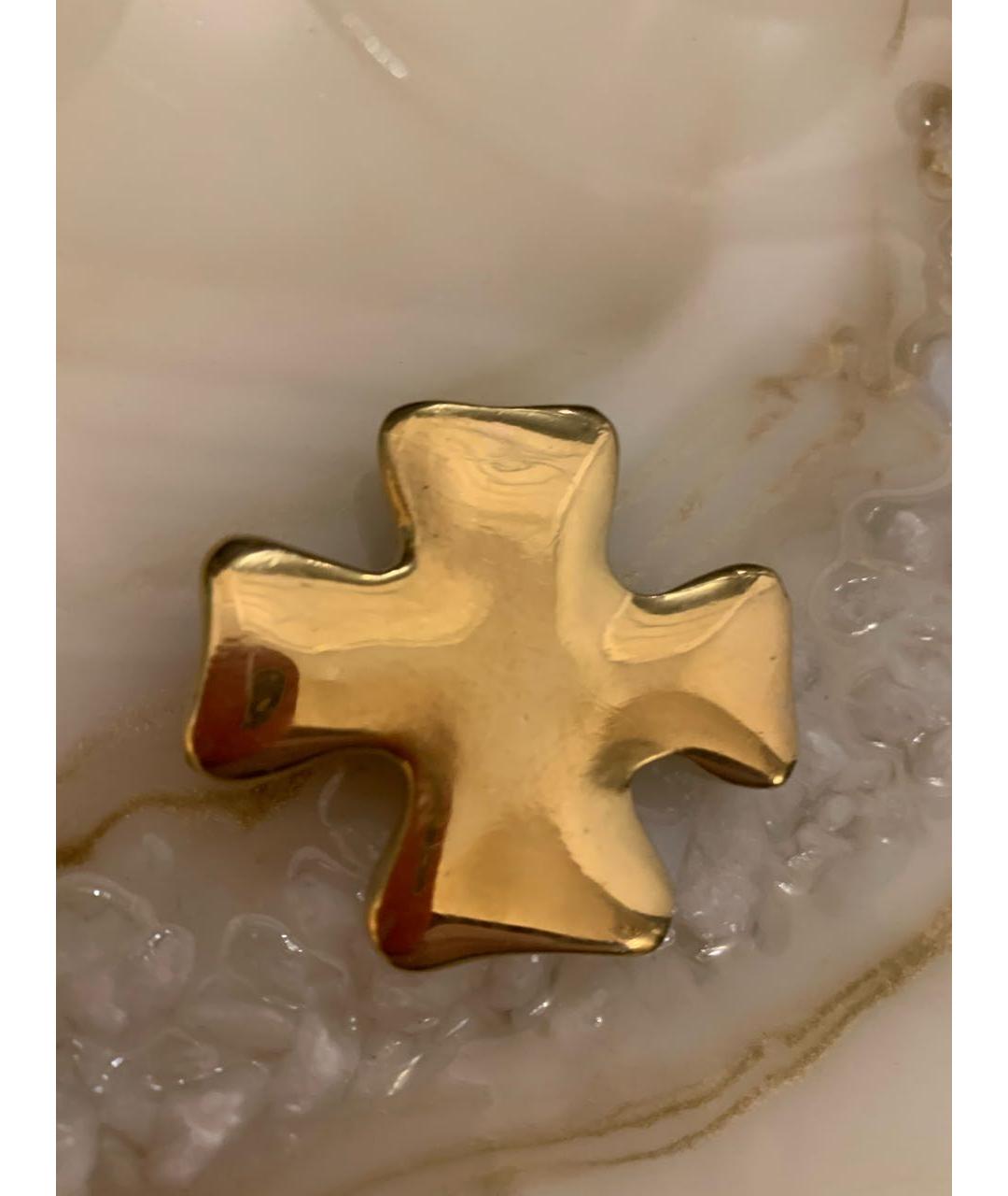 CHRISTIAN LACROIX Золотая металлическая булавка / брошь, фото 4