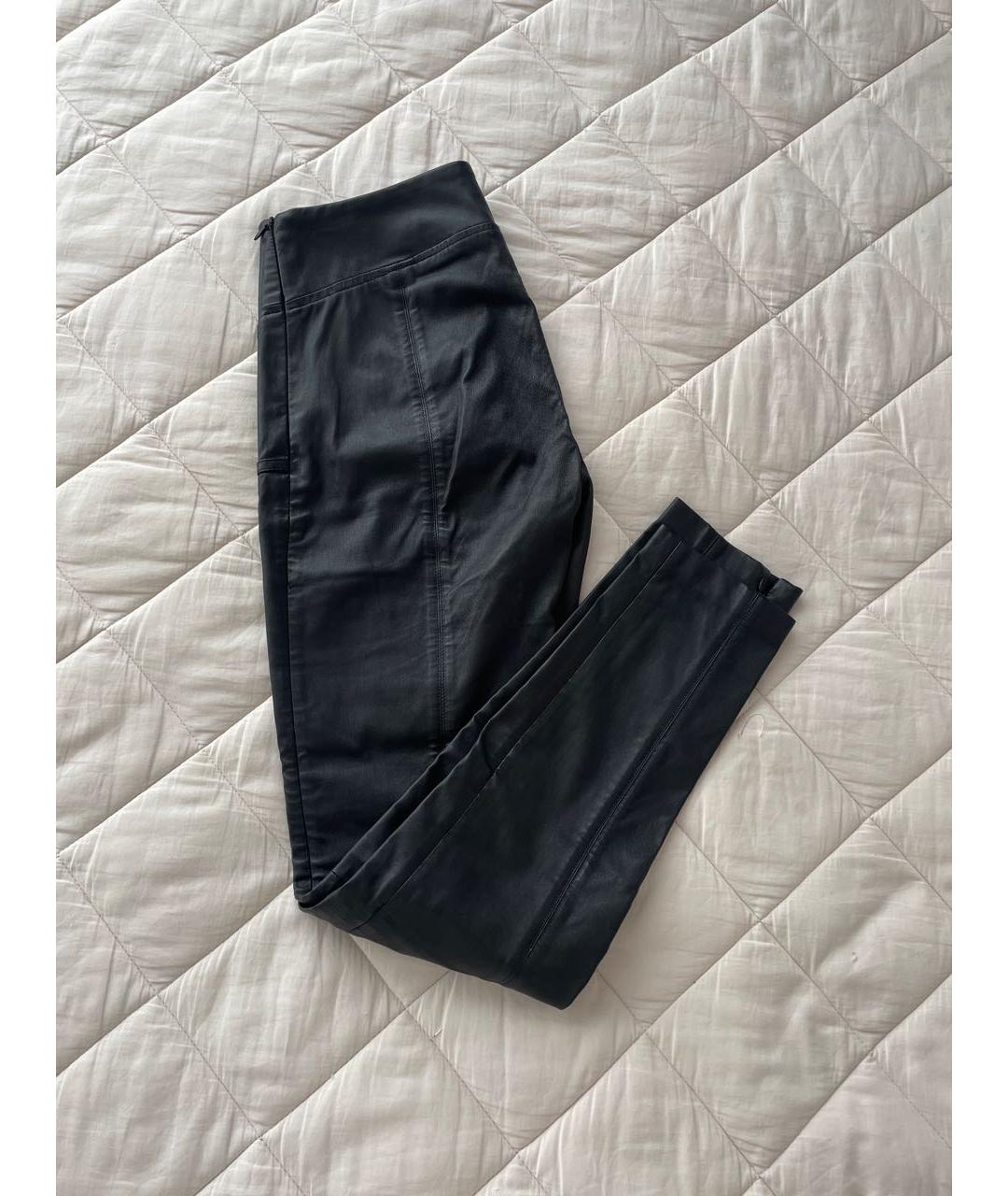 TOM FORD Черные кожаные прямые брюки, фото 5