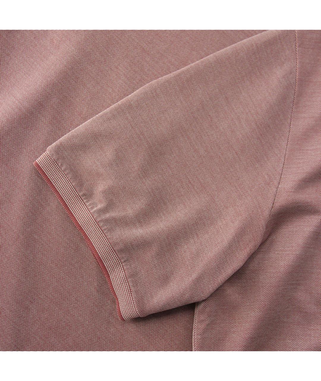 LORO PIANA Розовое хлопковое поло с коротким рукавом, фото 4