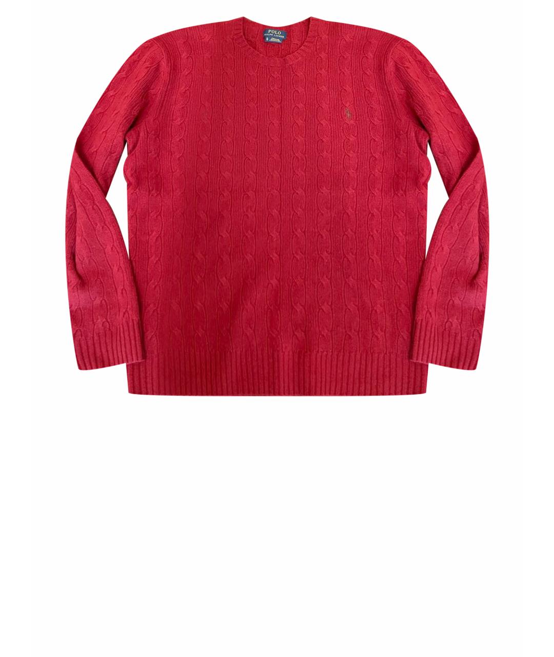 POLO RALPH LAUREN Бордовый шерстяной джемпер / свитер, фото 1