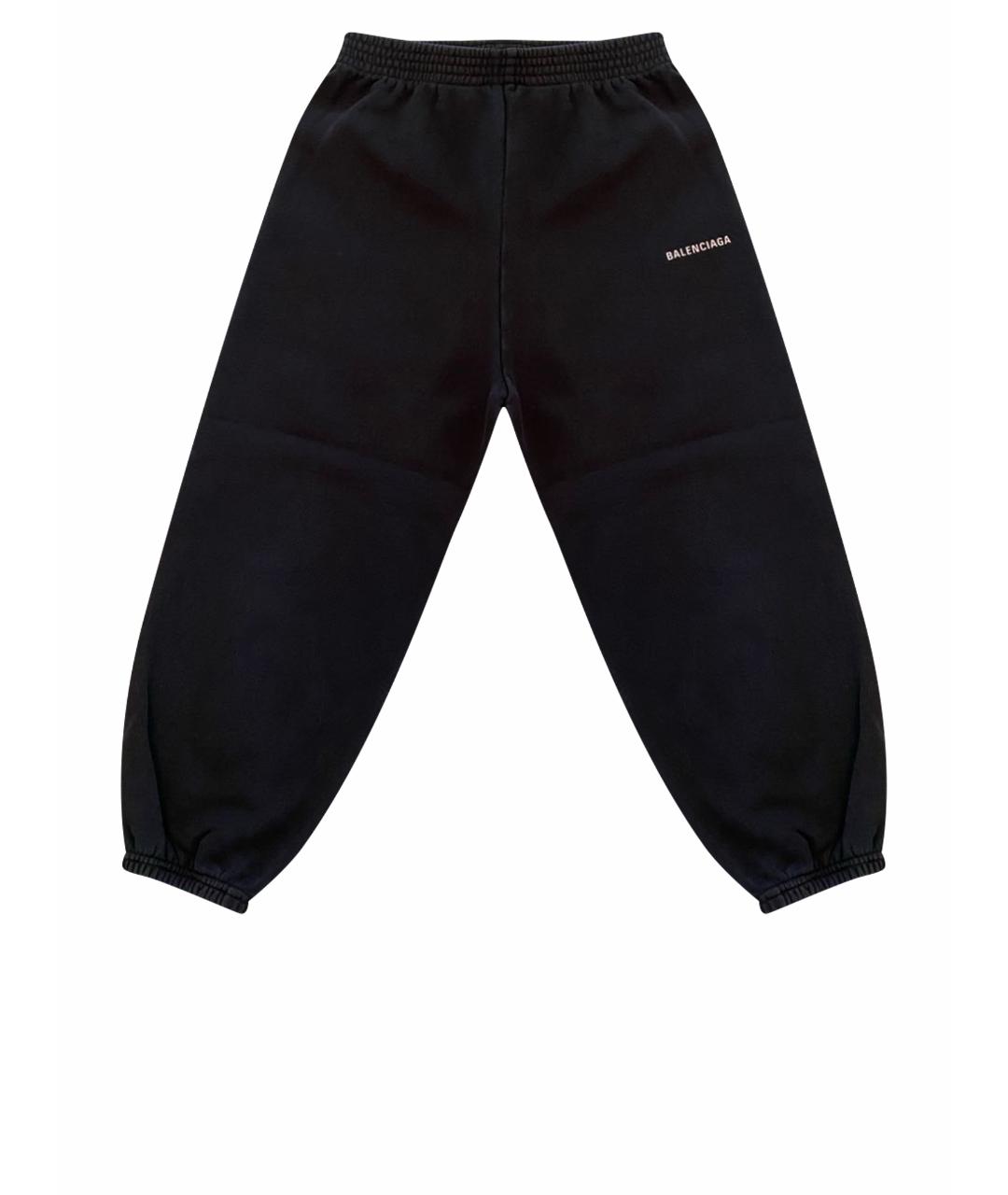 BALENCIAGA Черные хлопковые брюки и шорты, фото 1