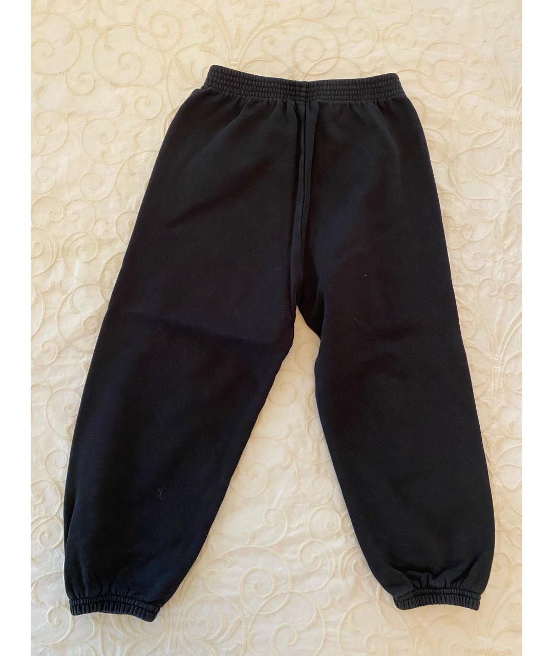 BALENCIAGA Черные хлопковые брюки и шорты, фото 2