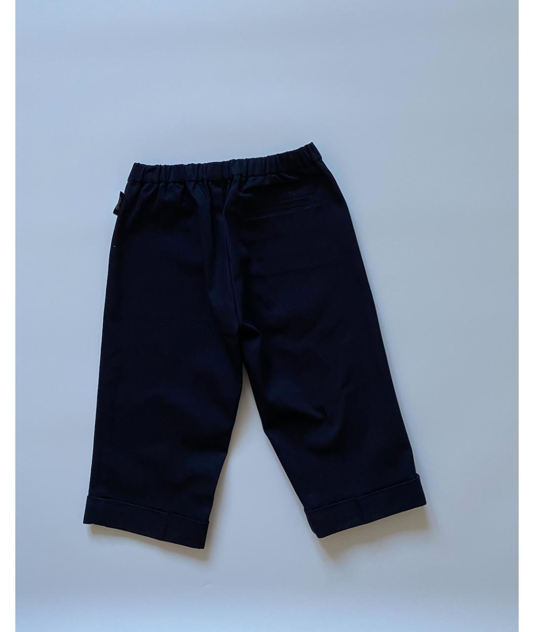 GUCCI Синие хлопковые брюки и шорты, фото 2
