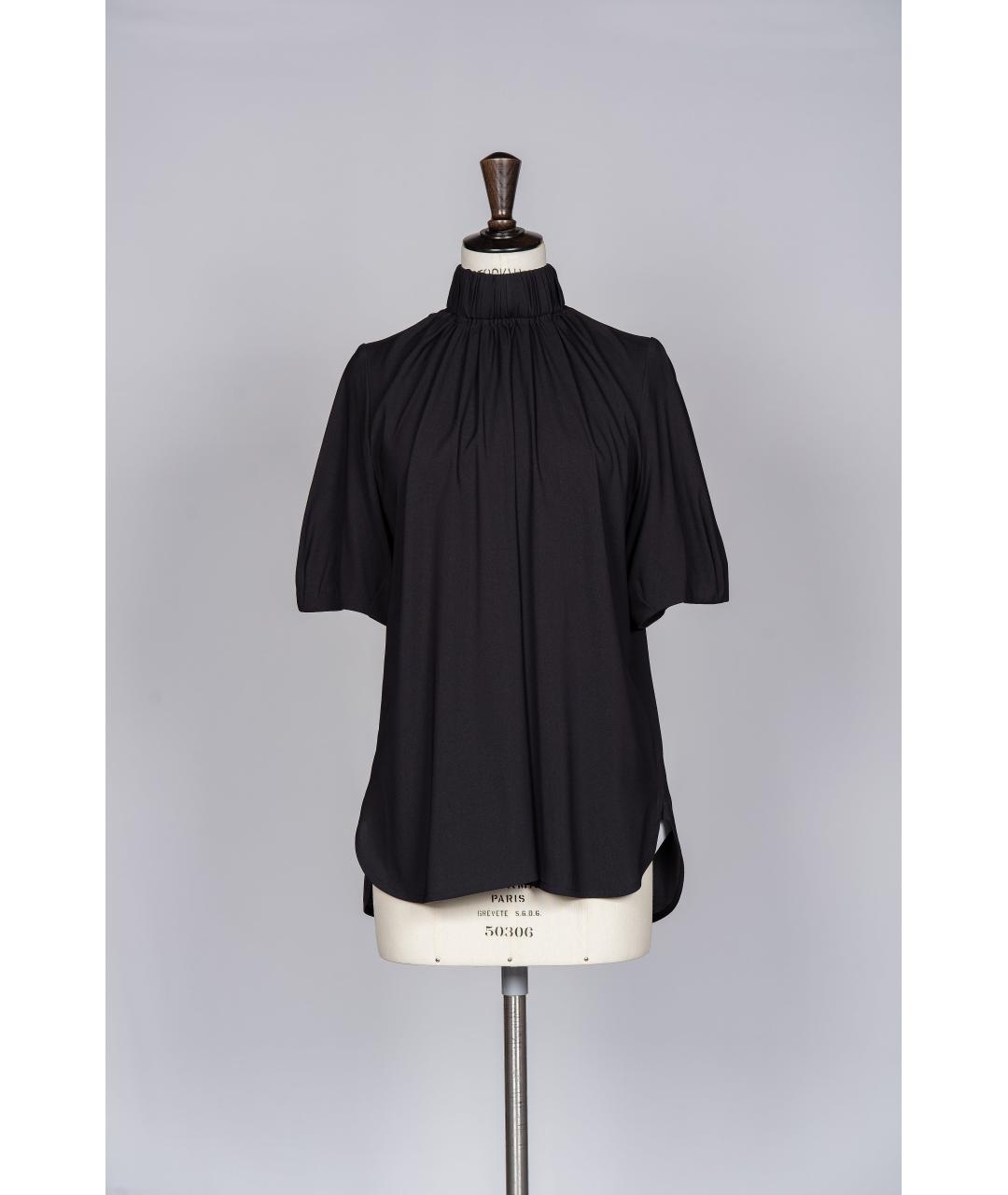 CELINE PRE-OWNED Черная шелковая блузы, фото 3